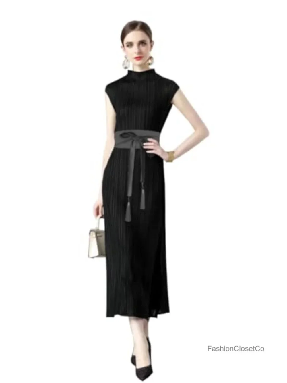 Women's Silk-Like Tassel Tie Belt | Lace-Up Waist Wrap for Dresses